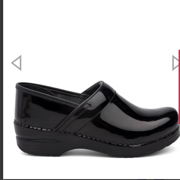 dansko professional black patent